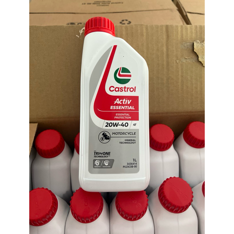 4T castrol activ essential 1liter 20w-40 100 original castrol | Shopee ...