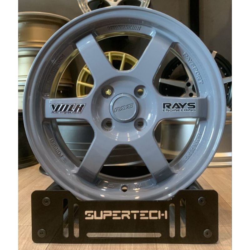 sport rim 15'' TE37 NANO Grey 4x100 et40 15x6.5jj | Shopee Malaysia