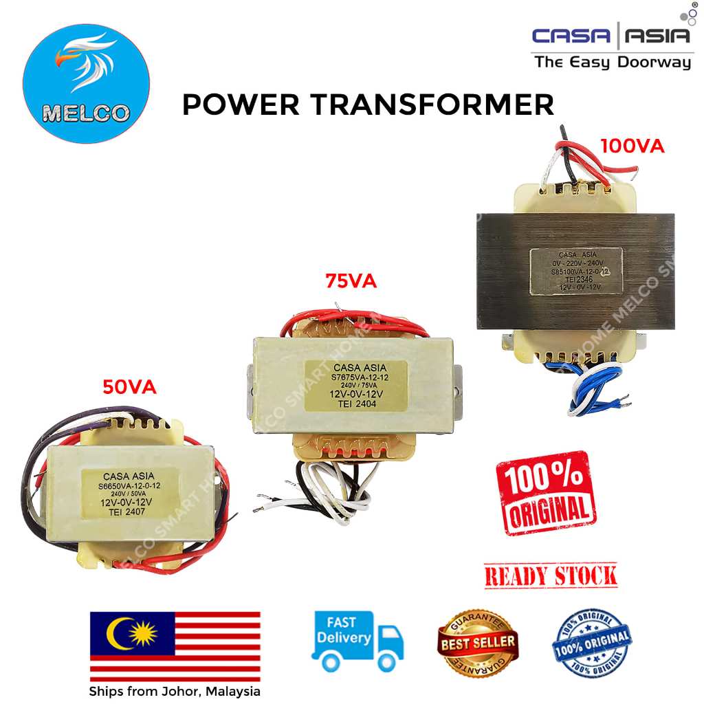 Transformer 12V-0-12VAC , 50VA , 75VA, 100VA Sliding Auto Gate System ...