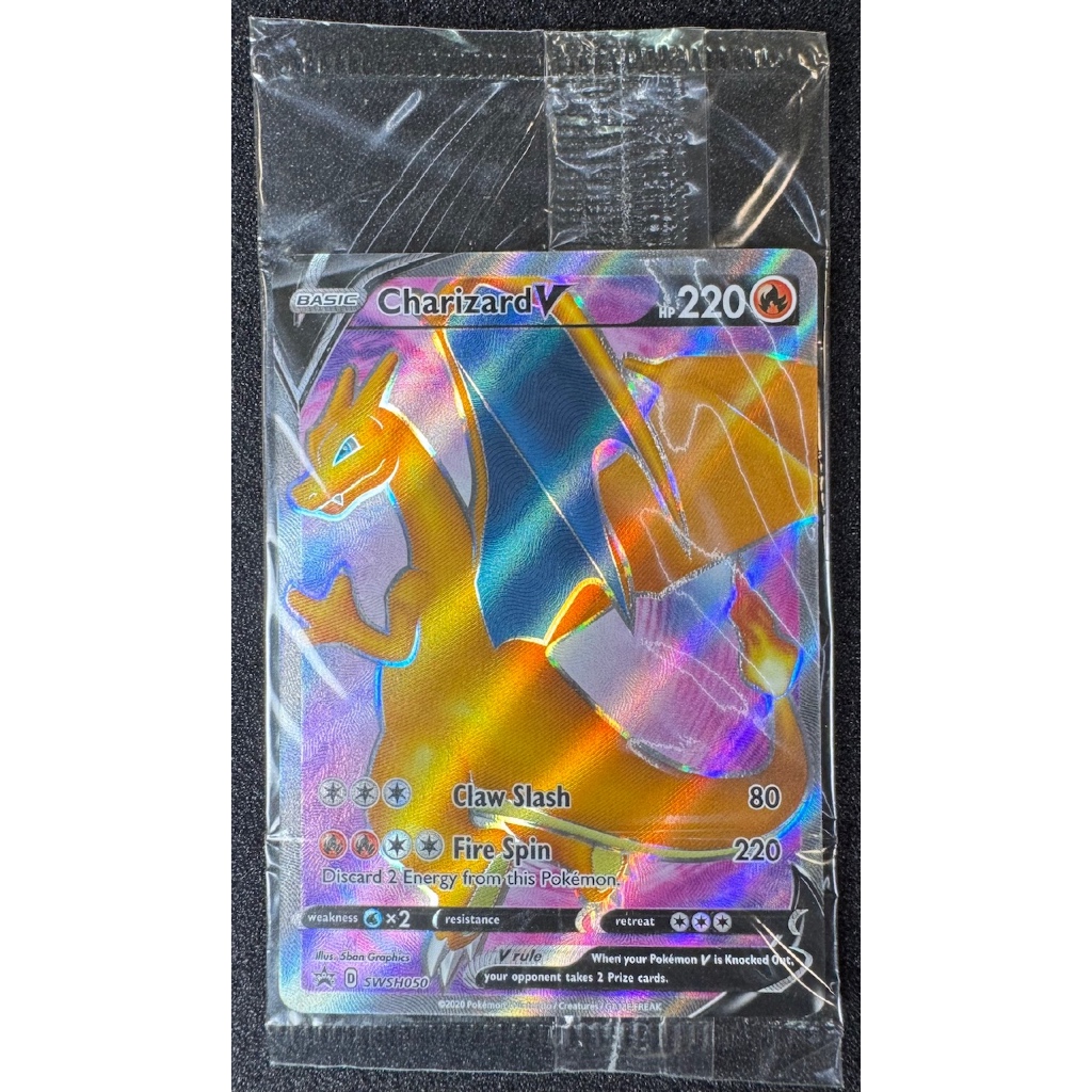 [SEALED] 2020 Pokemon Swsh Black Star Promo 050 Charizard V Champion's ...