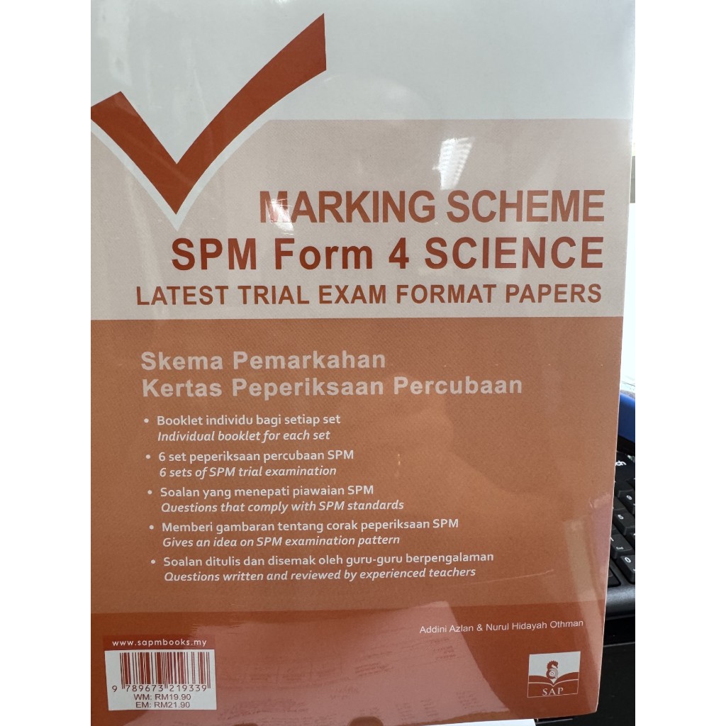 MARKING SCHEME SPM FORM 4 SCIENCE (LATEST TRIAL EXAM FORMAT PAPERS ...