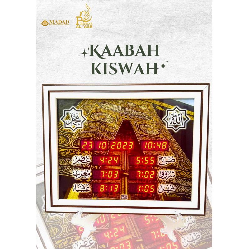 Jam Azan Promas CODE Kaabah Kiswah Pengesahan JAKIM kelulusan KDN ...