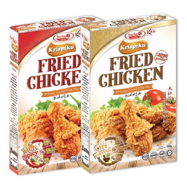 Bunga Raya Fried Chicken Premix Original/Hot (150g/1KG) HALAL Crispy ...