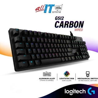 Logitech G512 Carbon Lightsync RGB Wired Mechanical Gaming Keyboard with GX Switches - Linear / Clicky / Tactile