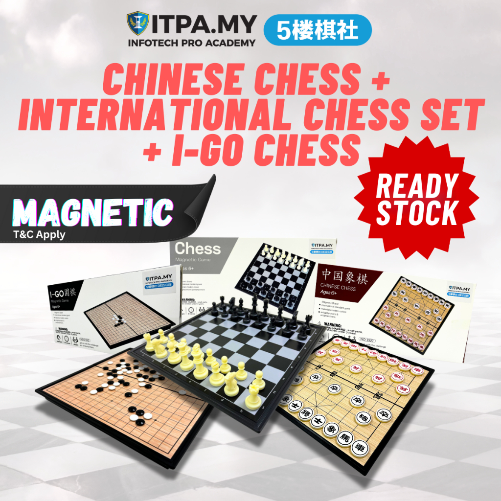 Set Catur I-GO + Antarabangsa + Cina (I-GO + International + Chinese ...