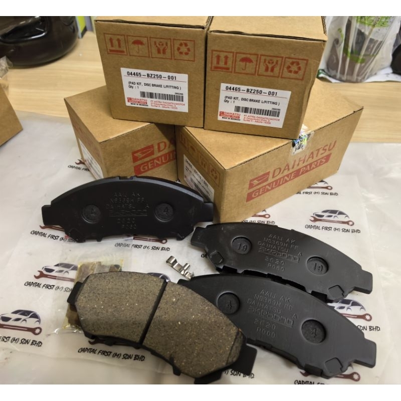 Perodua ARUZ Toyota RUSH F800 F850 GRANDMAX Front Brake Pad Depan Brek ...