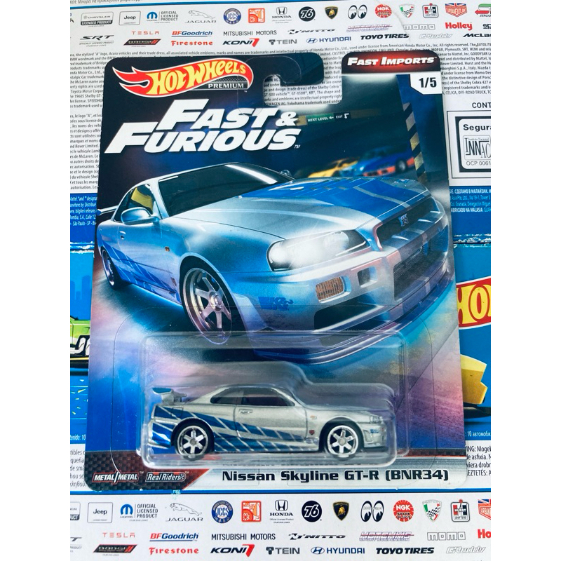 Hot Wheels Nissan Skyline Gtr R34 Fnf Brian Bnr34 Fast Imports Fast ...