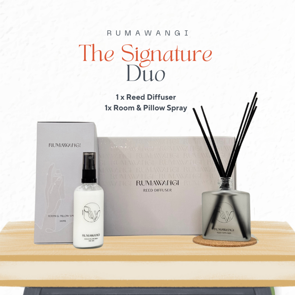SIGNATURE COMBO Reed Diffuser and Room & Pillow Spray (Promo Gift Jimat ...