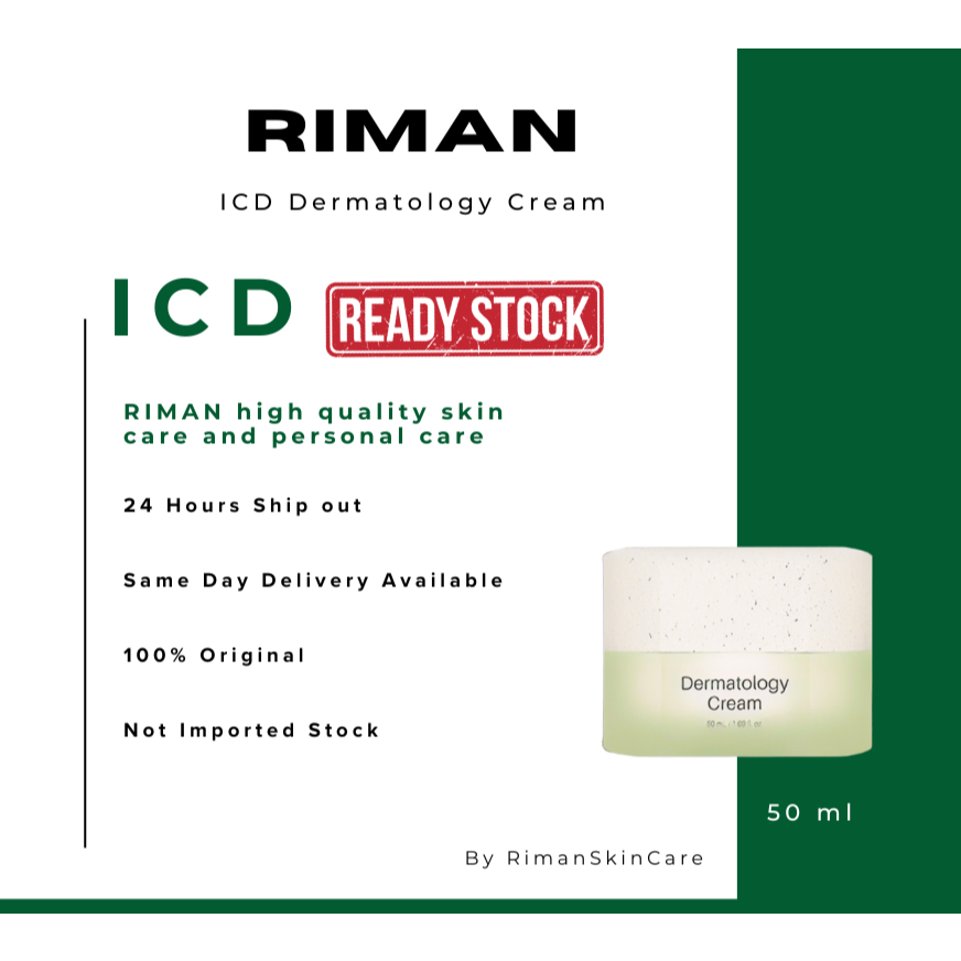 [24 Hours Ship Out] ICD Riman Dermatology Cream 50ml Incelderm ...