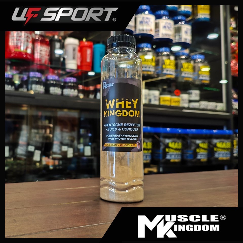 Muscle Kingdom Whey Kingdom Repack & Traveler bottle (500g/32g ...