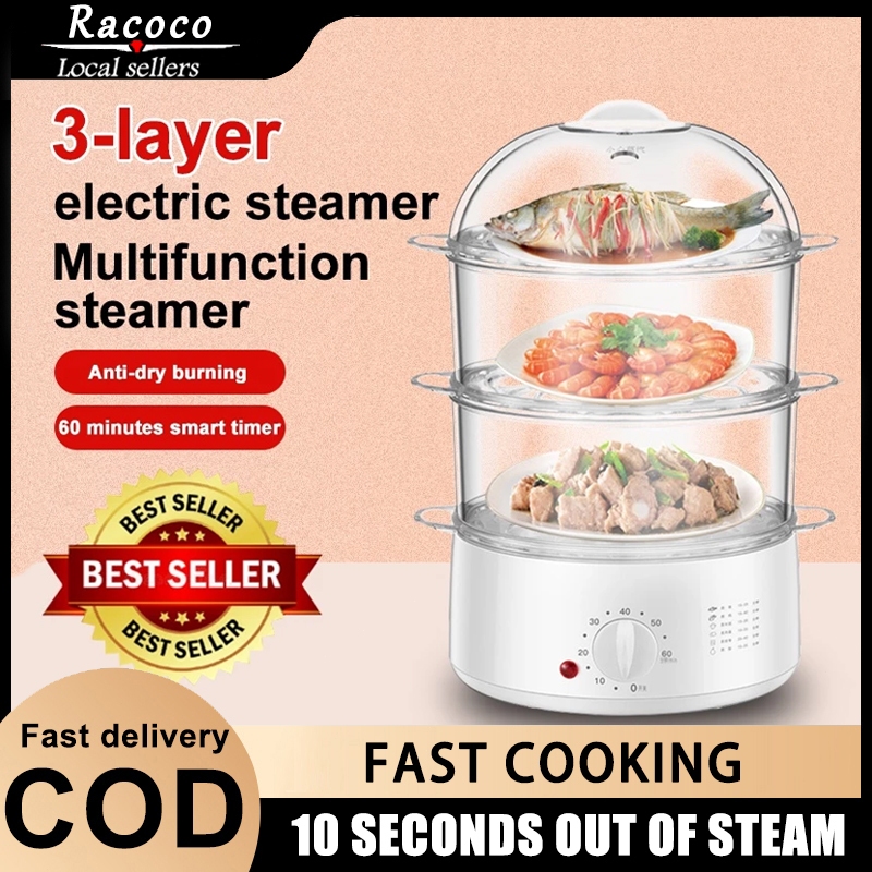 Household Electric Steamer Multifunctional Food Electric Steamer 3 ...