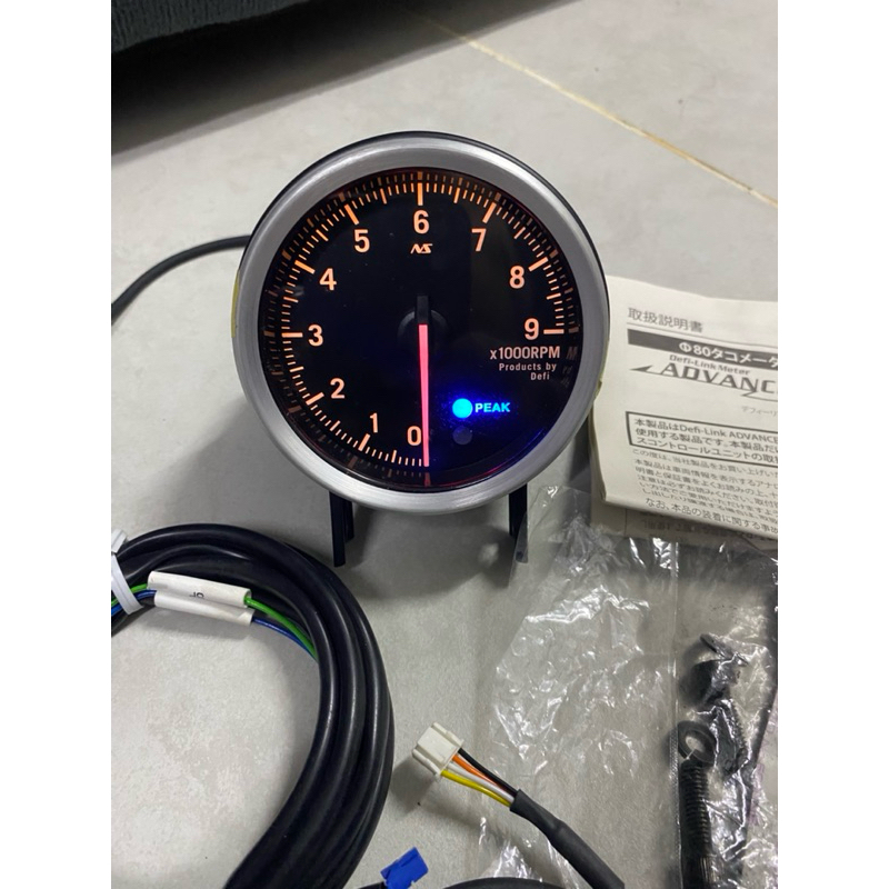 Defi Advance RS Tachometer 0-9000RPM 80mm DF14201 | Shopee Malaysia