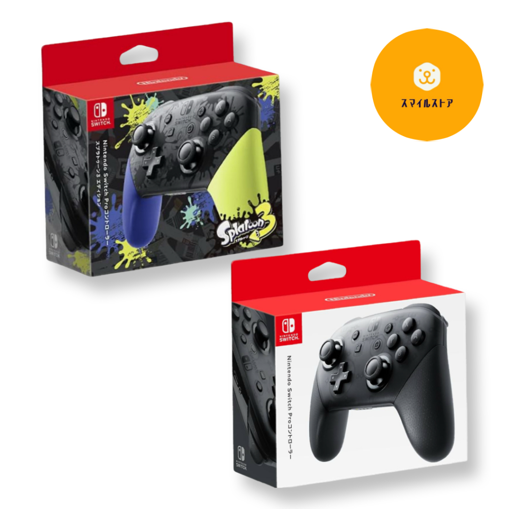 Nintendo Switch Pro Controller, (conventional color) (Splatoon 3 ...