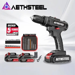 Cordless Electric Drill Impact Drill bits 3-in-1 Screwdriver Drill Rechargeable Lithium Battery with 1/2 IP67 Waterproof