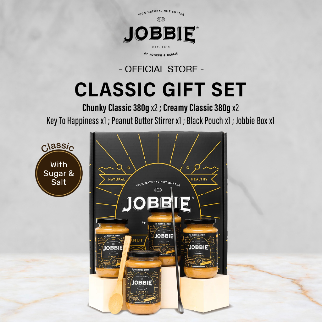 Jobbie Peanut Butter Classic Gift Set with Sugar And Salt | Shopee Malaysia