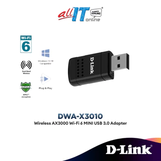 D-Link DWA-X3010 Wi-Fi 6 AX3000 Mini Wireless USB3.0 Adapter