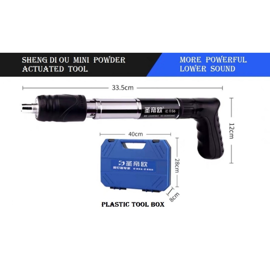 SHENGDIOU MINI MANUAL STEEL NAIL GUN RIVET CEILING GUN PLASTIC BOX ...