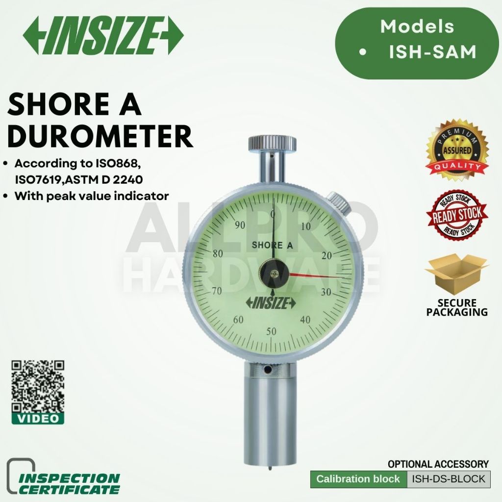 INSIZE SHORE A DUROMETER (WITH PEAK VALUE INDICATOR) INSIZE ISH-SAM ...