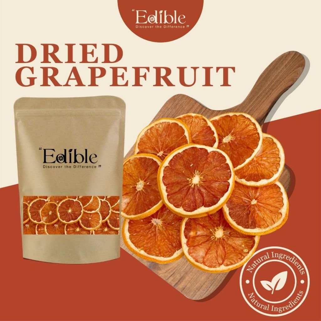 Edible Dried Grapefruit Slices (seedless) | Dried Fruit | 西柚干 | 100g ...