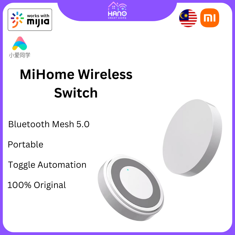 MiHome Wireless Bluetooth Smart Switch | Portable Automation Button ...