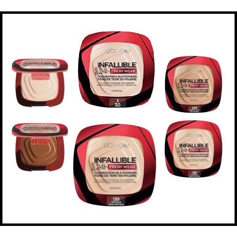 Loreal Infallible 24H fresh wear foundation powder full coverage all ...