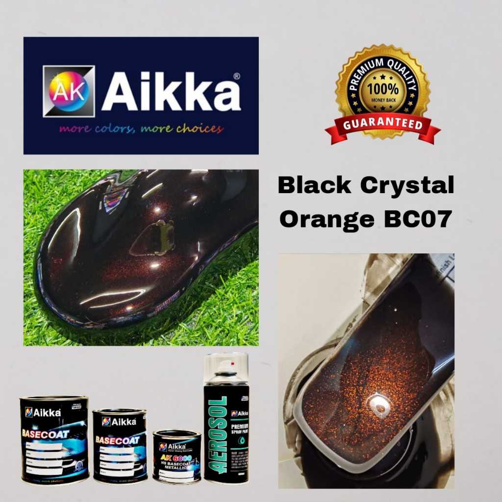 AIKKA PAINT BLACK CRYSTAL SERIES ORANGE - BC07 / MIRI,SARAWAK. | Shopee ...