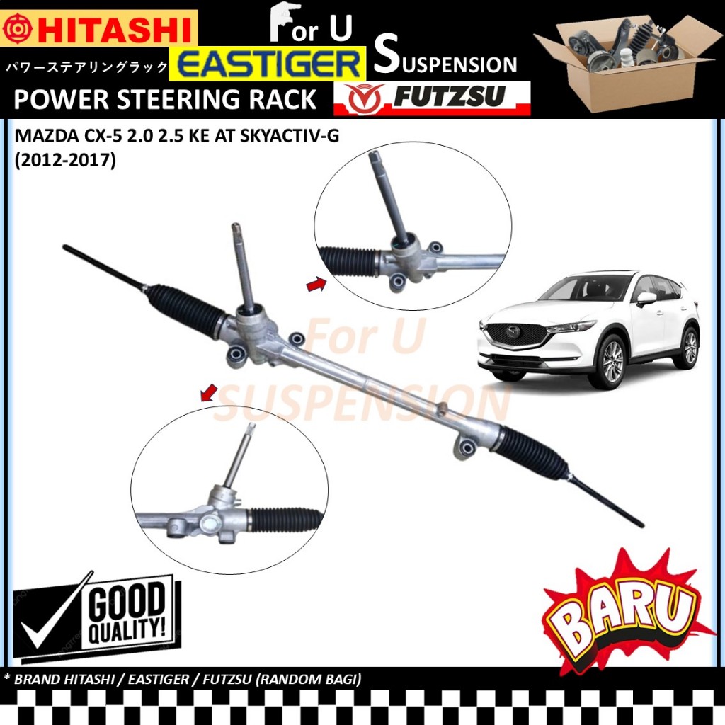 1 PIECE BARU (NEW) POWER STEERING RACK - MAZDA CX-5 2.0 /2.5 KE AT ...