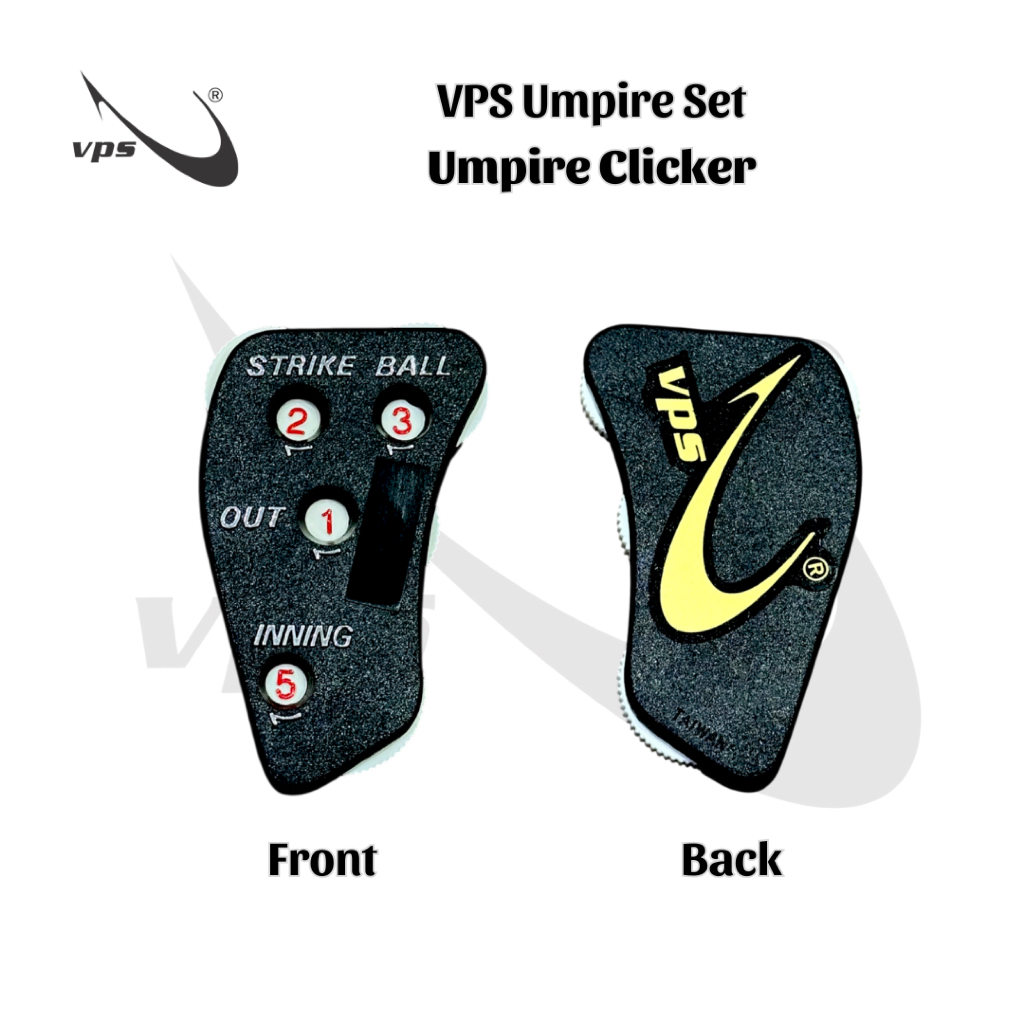 VPS Umpire Accessory - Premium Umpire CLICKER, Strike / Ball / Out ...