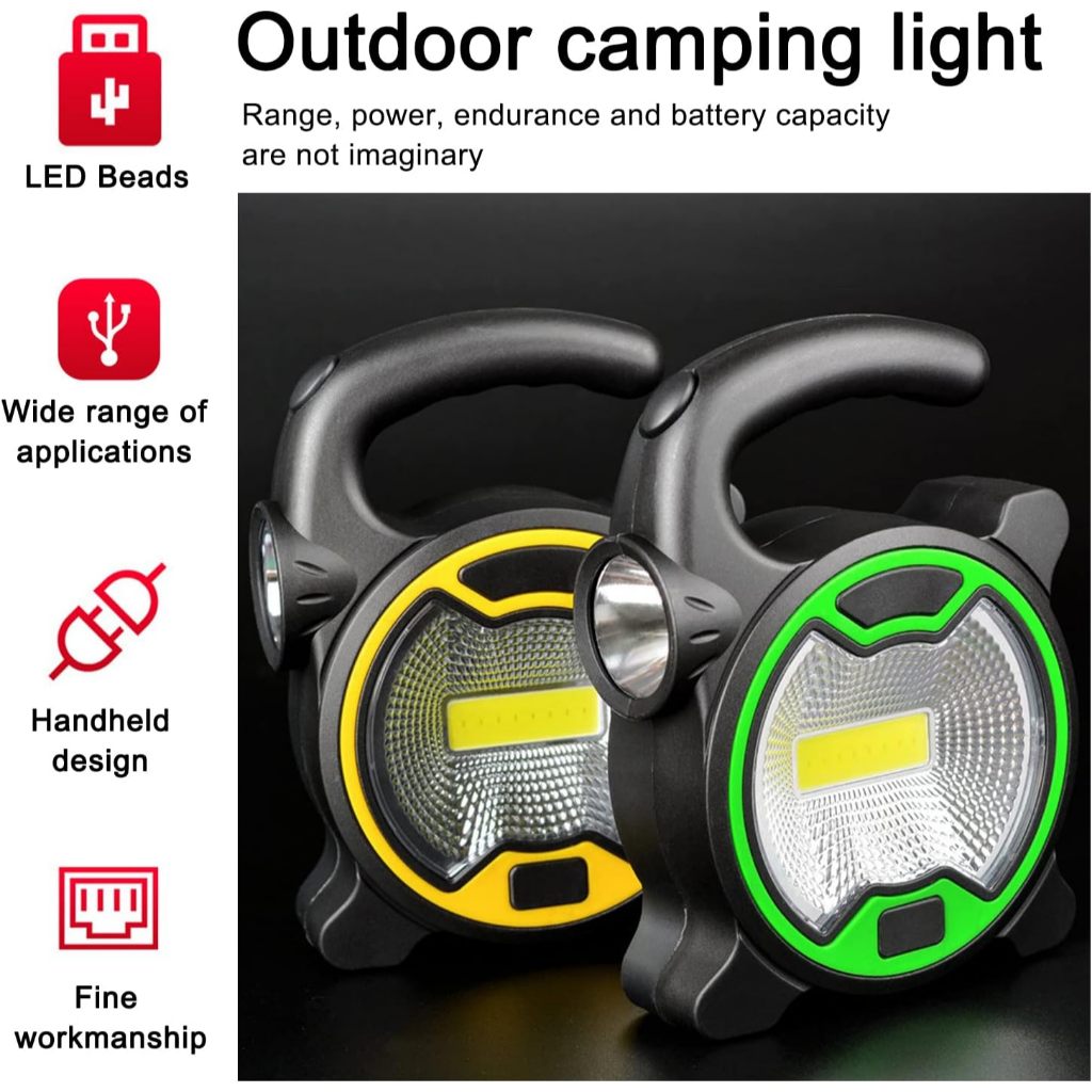 Alpha USB Rechargeable Long-Range LED Flashlight Portable High ...