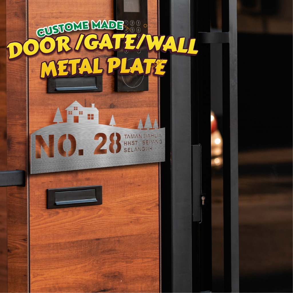 DOOR/GATE/WALL METAL PLATE (CUSTOM MADE) | Shopee Malaysia