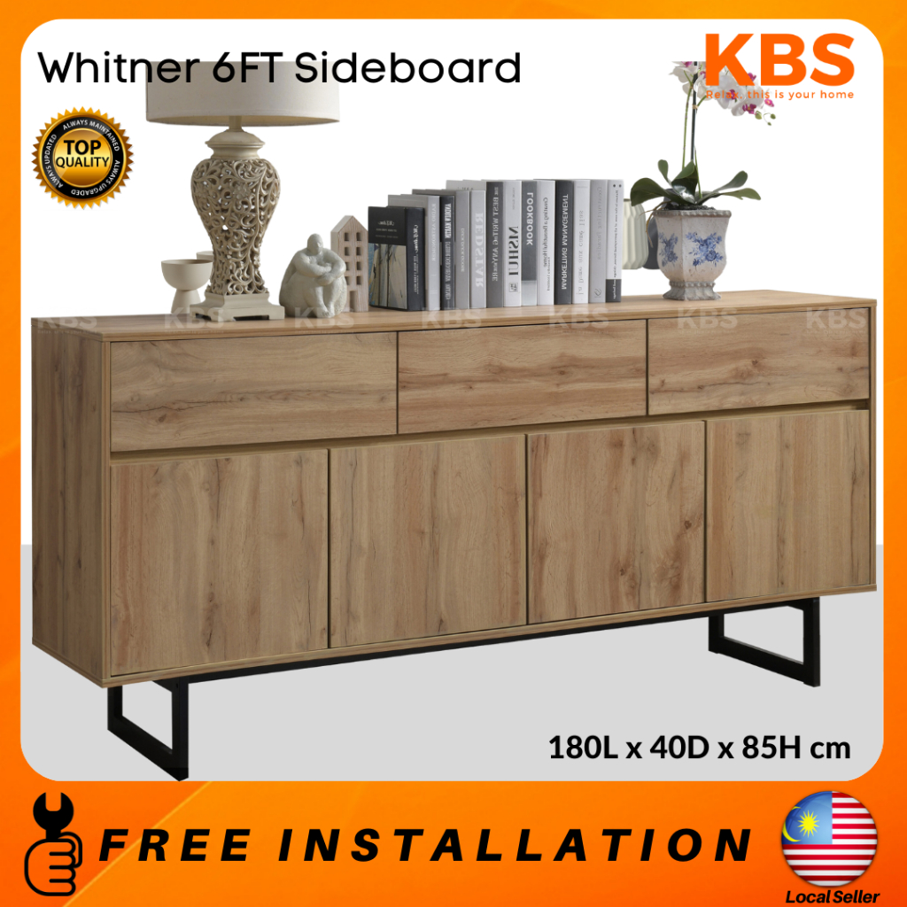 (FREE Installation+Shipping) KBS Whitner 6FT Sideboard and Buffet ...