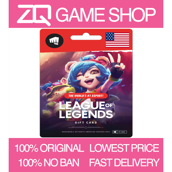 NA US PC LOL RP Riot Point Card North America [Instant] | Shopee Malaysia