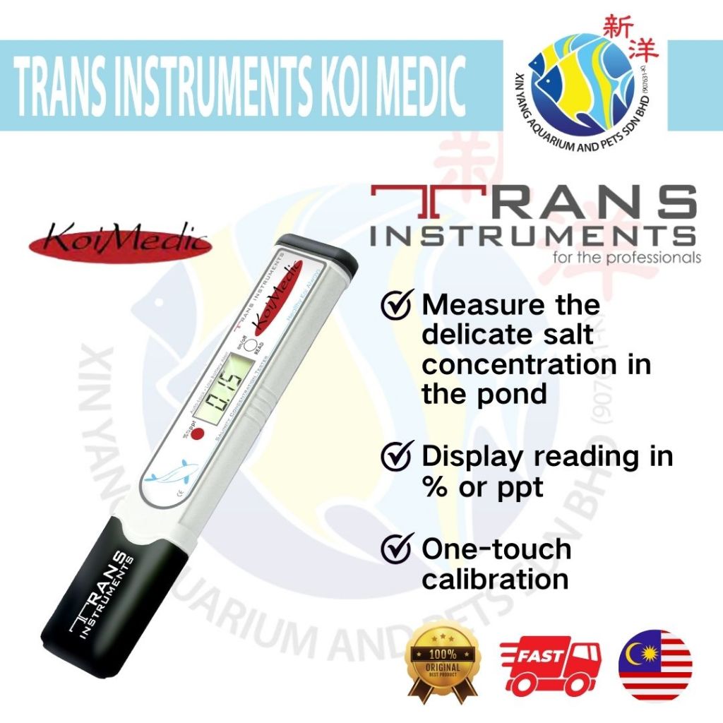 TRANS INSTRUMENTS KOI MEDIC DIGITAL SALINITY TESTER | Shopee Malaysia