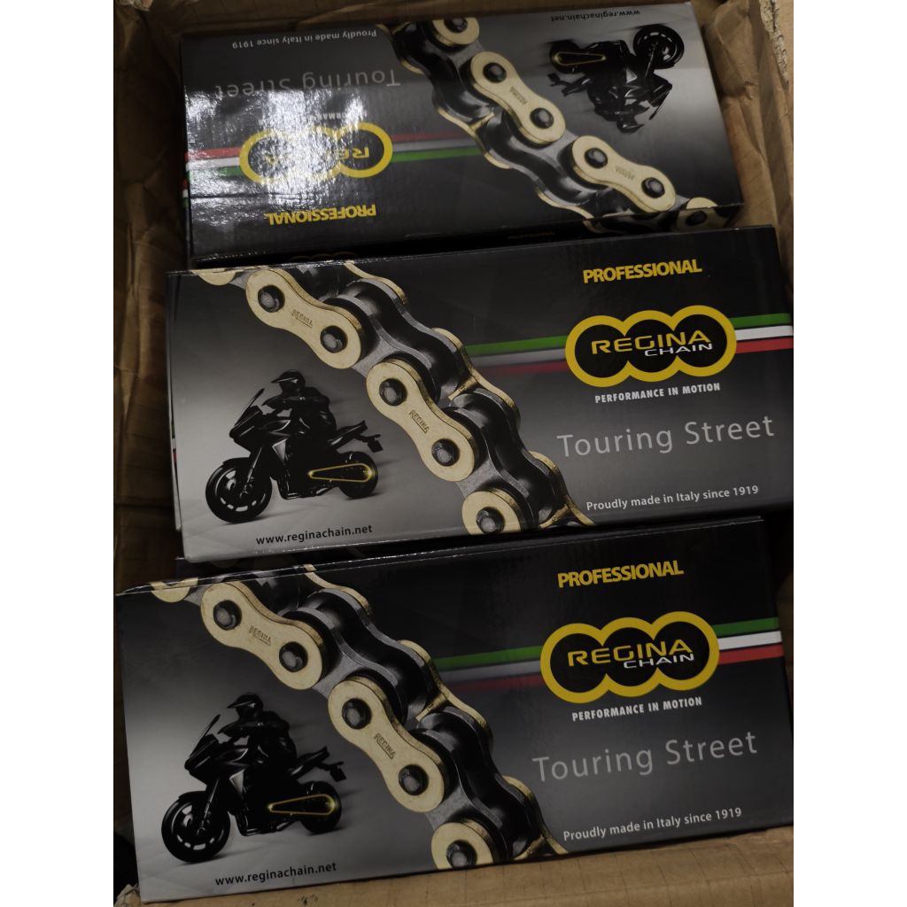 REGINA Chain gold Zring Rivet 520, 525 Original Italy ktm honda yamaha ...