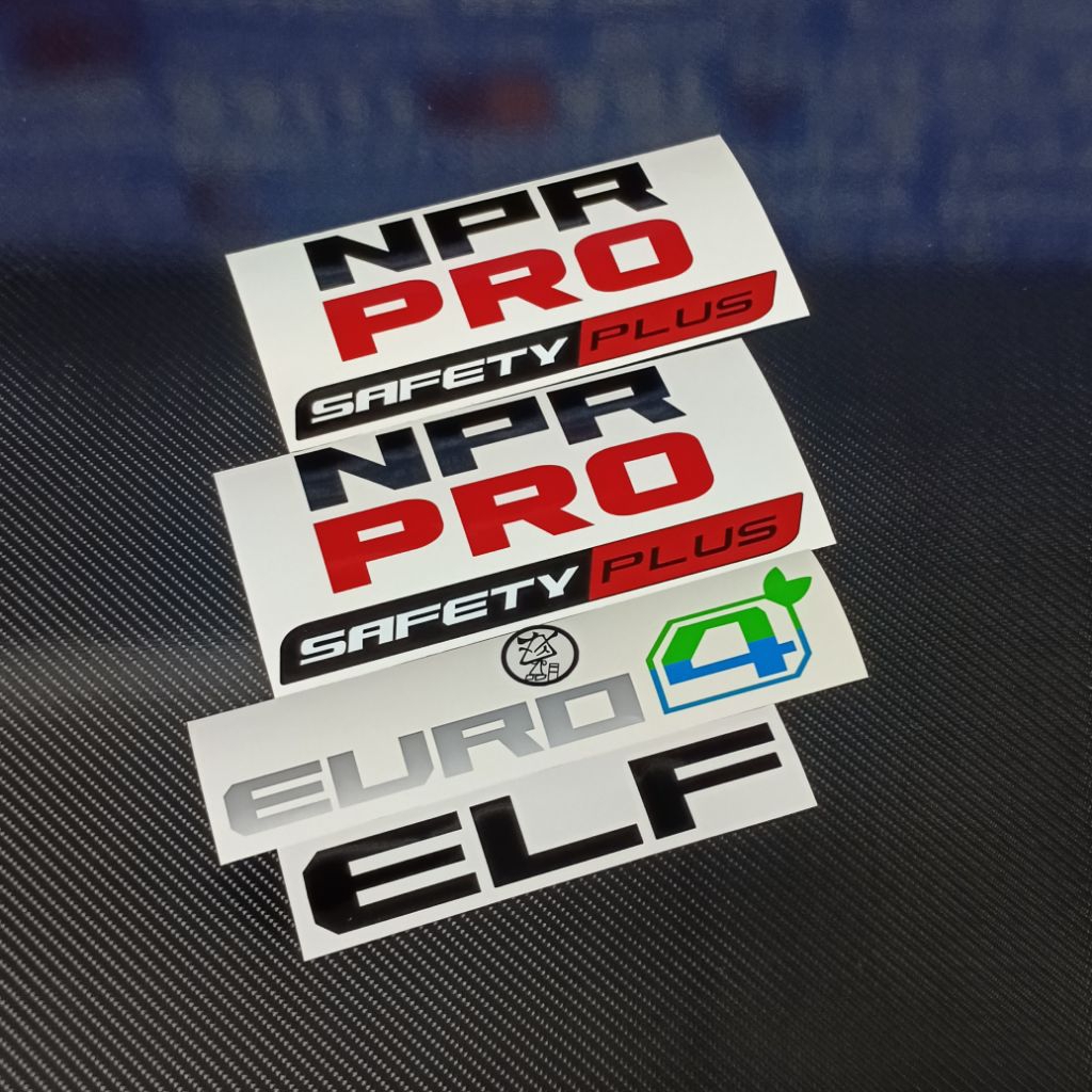 sticker lori isuzu NPR PRO safety Plus euro4 lorry sticker accessories ...