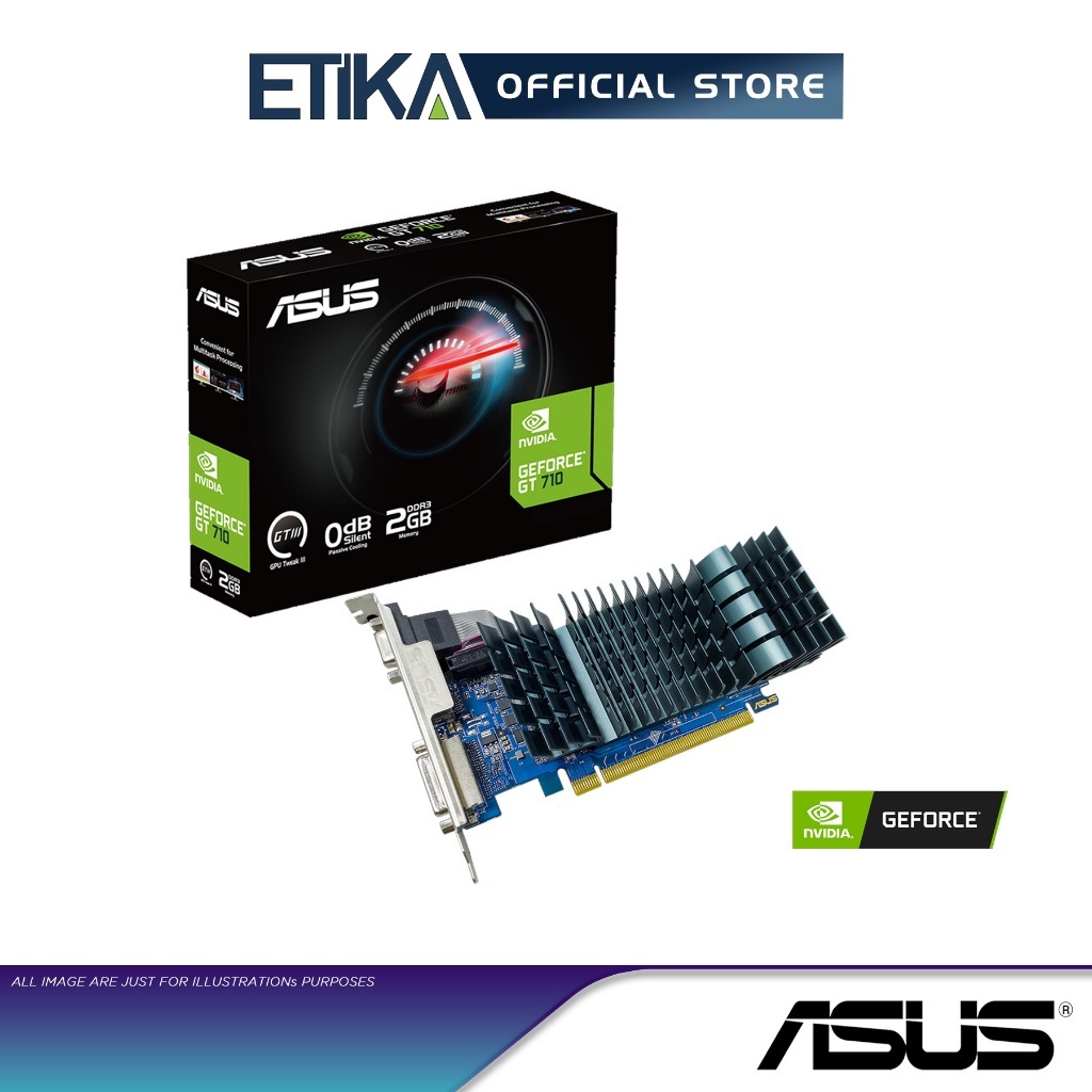 Asus GeForce GT710 2GB DDR5 EVO Graphics Card with passive 0dB ...