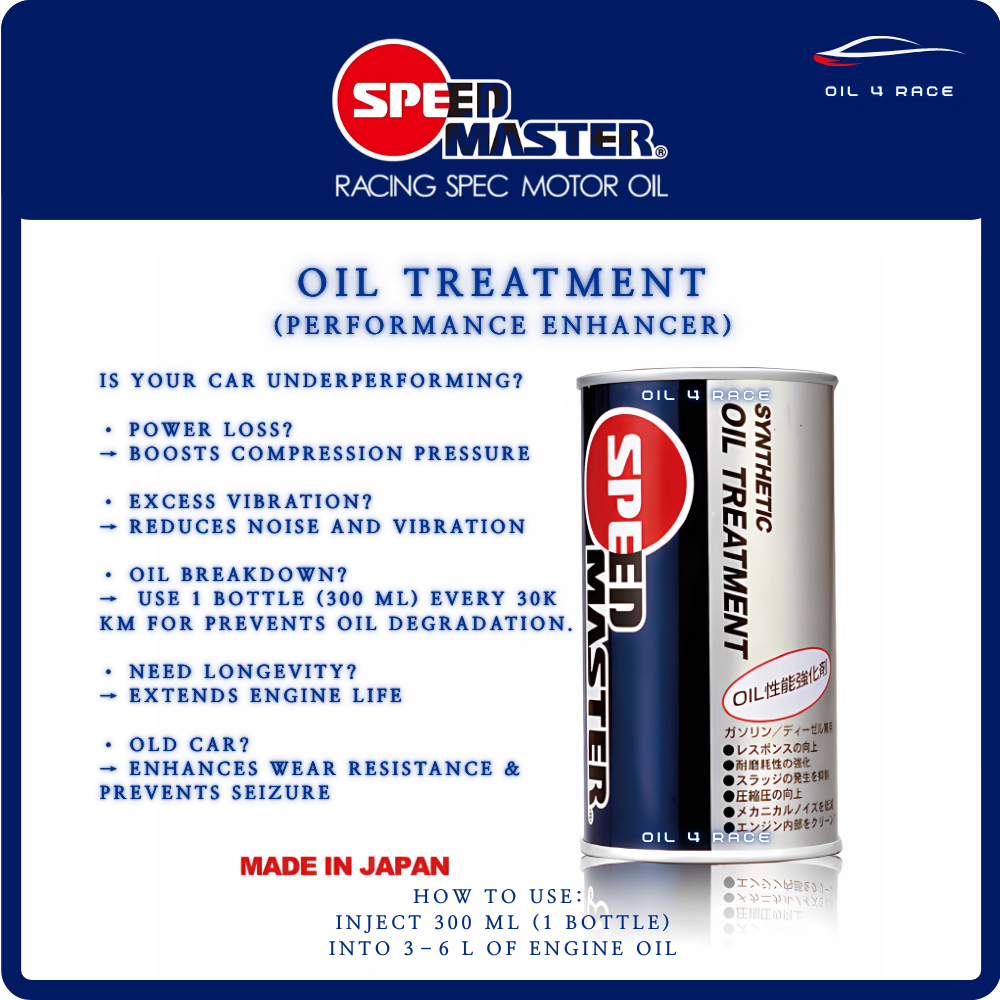 SPEEDMASTER OIL TREATMENT [Oil additive] Improves the compression ...