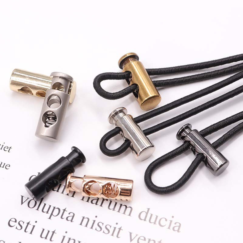 20Pcs Adjustable Clothes Cord Lock Stopper Double Hole Barrel Toggle ...