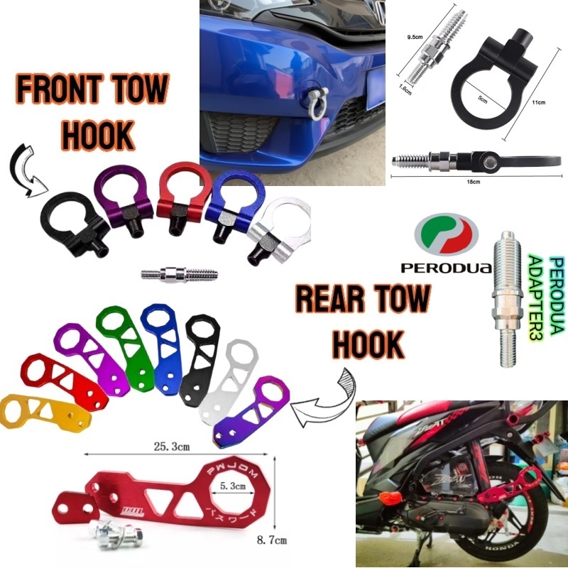 Perodua Car Aluminum Front Bumper Racing Towing Hook Japanese Car For ...