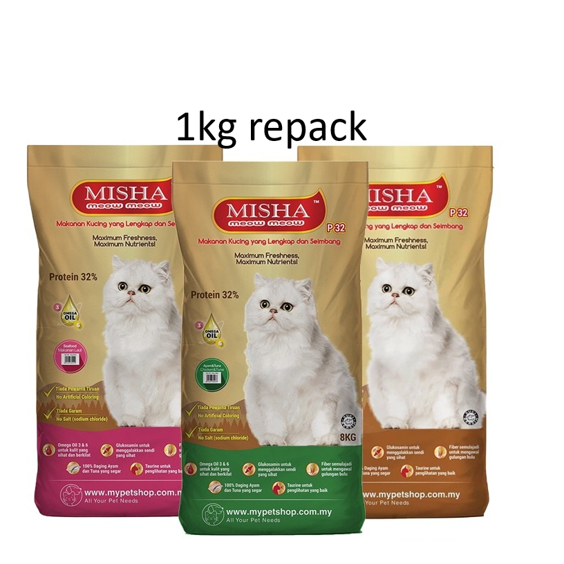MISHA Repack (Chicken Tuna /Ocean Fish /Seafood ) 1kg | Shopee Malaysia