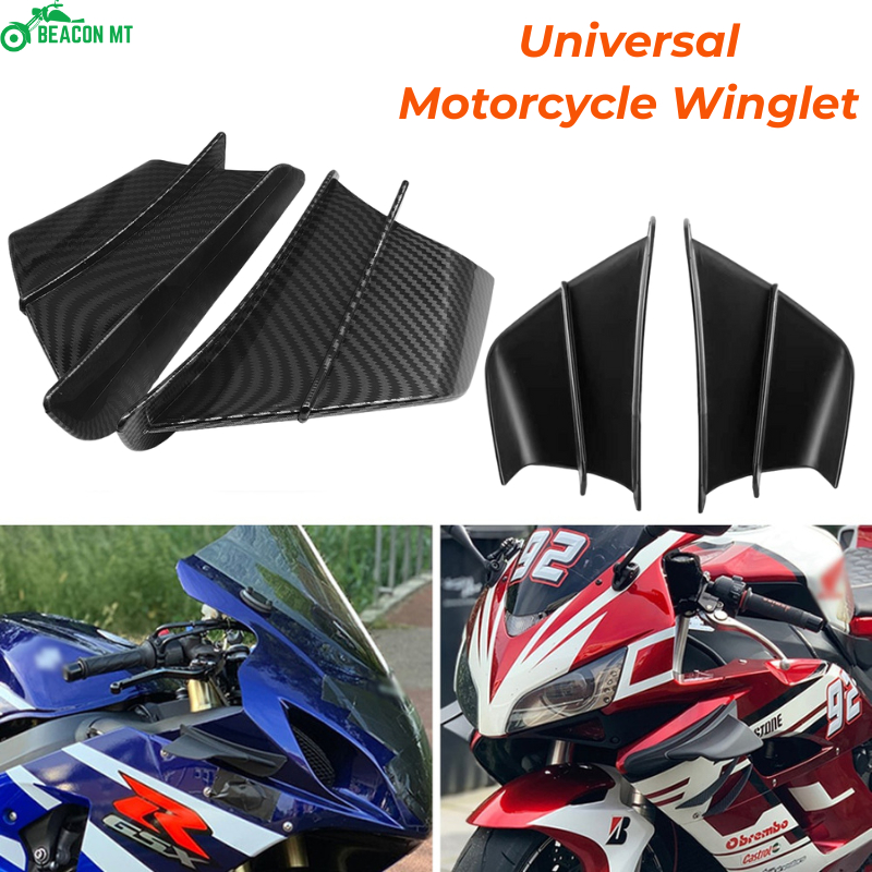 Motorcycle Winglet Spoiler Universal Side Fin Aerodynamic Fairing ABS ...
