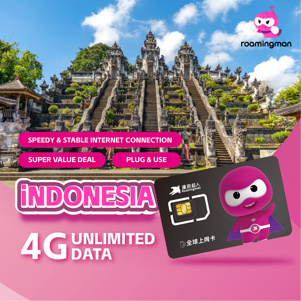Indonesia Sim Cheapest Price 1 to 6 Days High Speed 4G+Unlimited ...