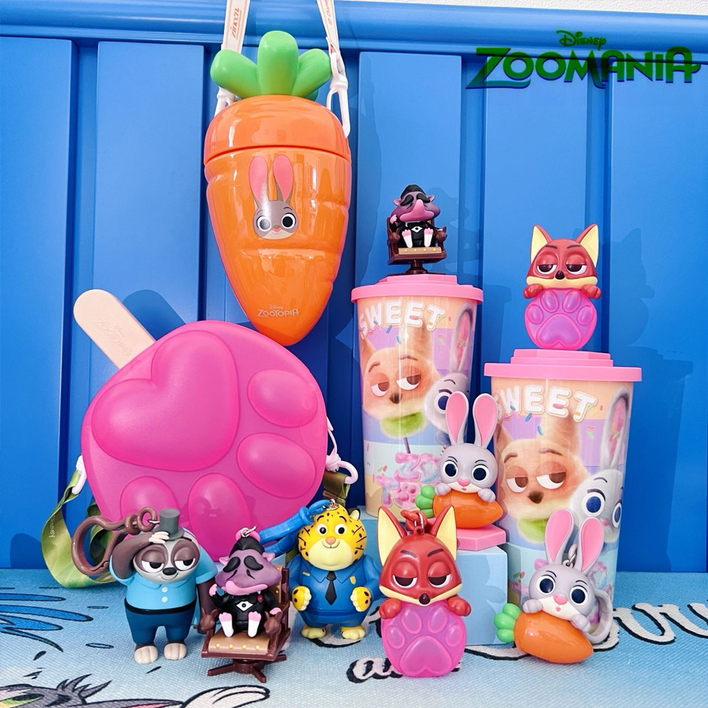 Disney Zootopia Judy Hopps Carrot Straw Cup & Popcorn Bucket Rabbit ...