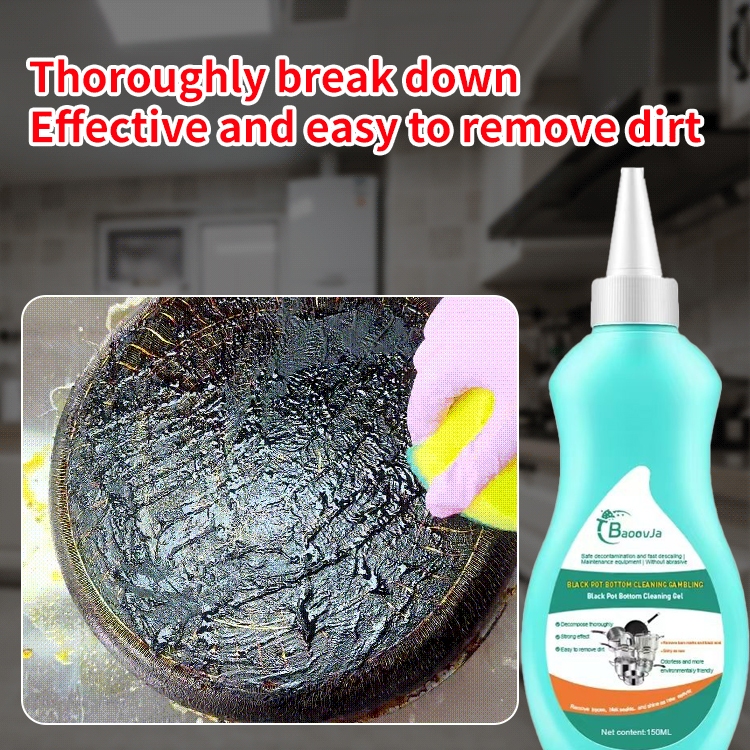 Black Pot Bottom Cleaning Gel Kitchen Utensil Powerful Stain Rust ...
