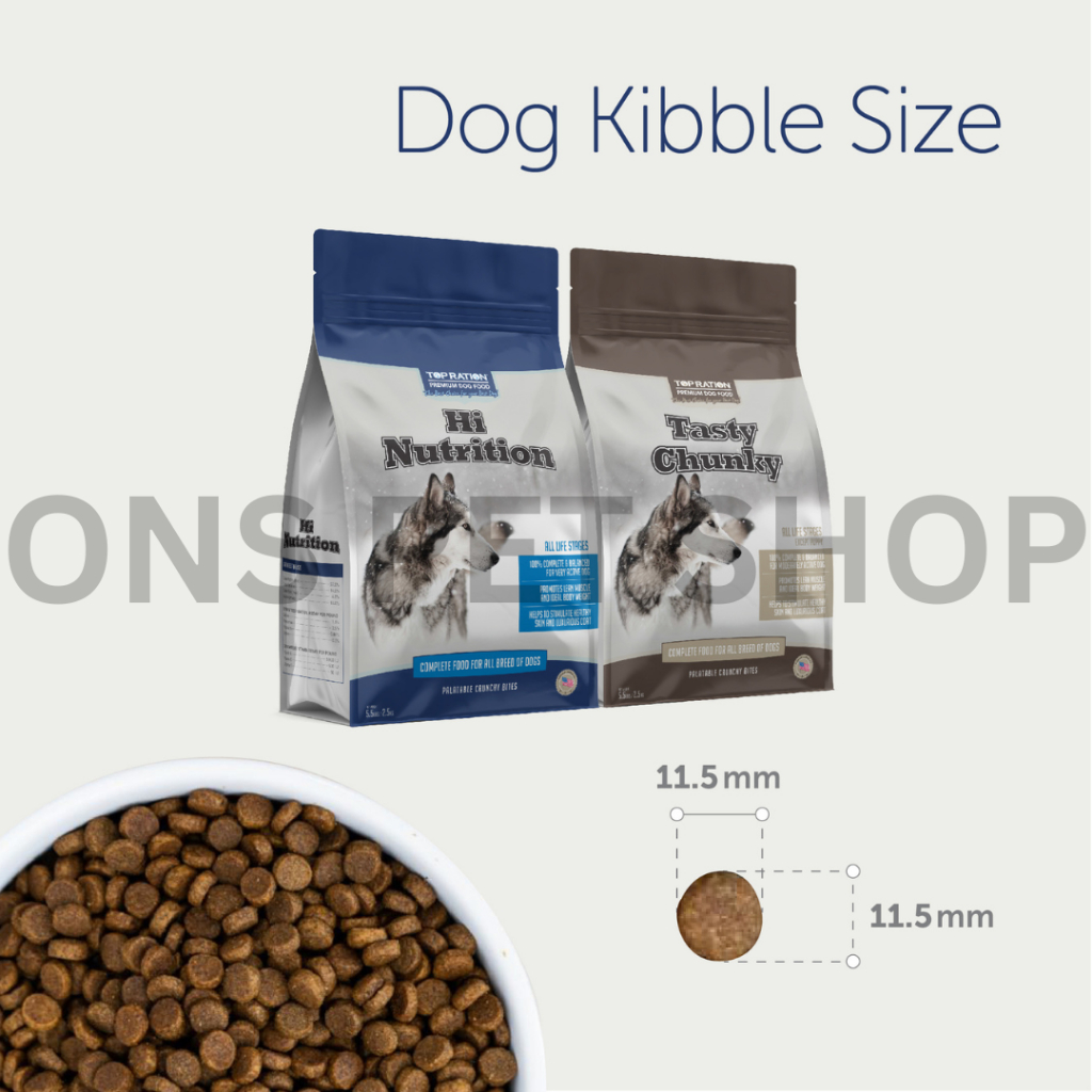 Top Ration Dog Dry Food Complete And Balance Nutrition [ 2.5KG / 18KG ...