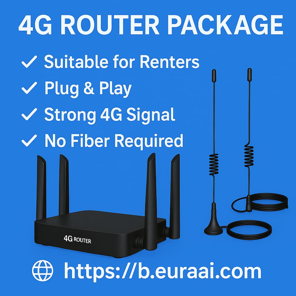 Wireless 4G Router Package High Speed 300Mbps, Plug and Play, Suitable ...