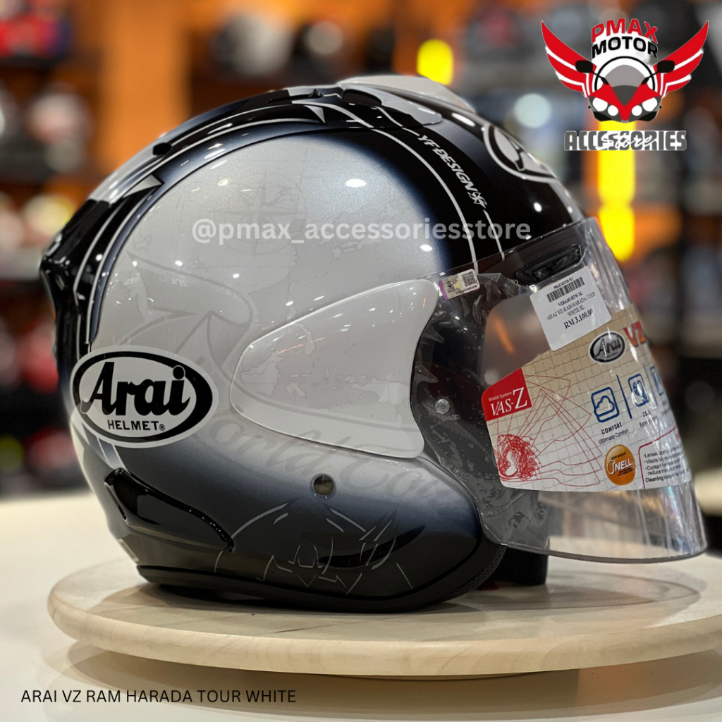 ARAI Vz-ram Harada Tour White 100% Original Made In Japan Open
