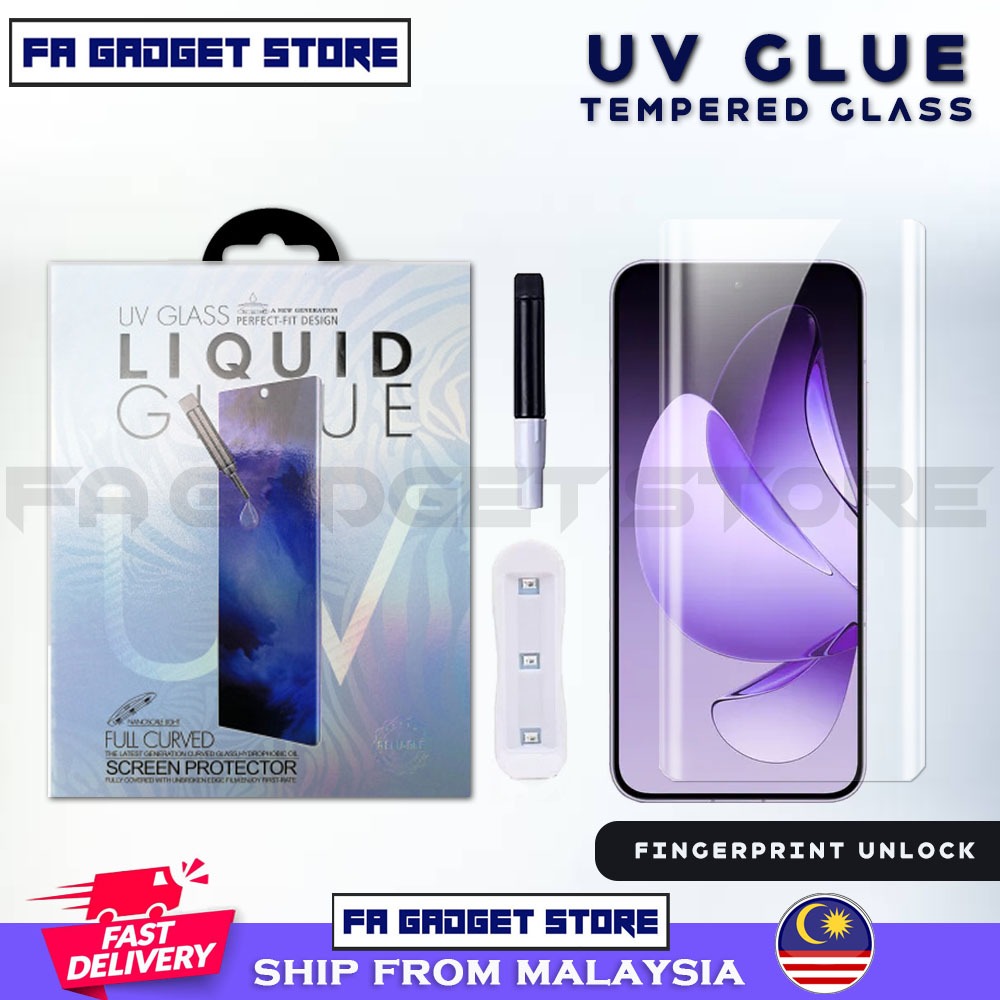 OPPO Reno 13 5G | Pro | 12 5G | 11 | 10 | 8T 6 5 4 UV Liquid Glue 3D ...