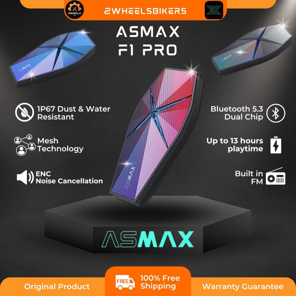 ASMAX INTERCOM HELMET F1 PRO MESH INTERCOM PREMIUM INTERCOM F1 PRO ...