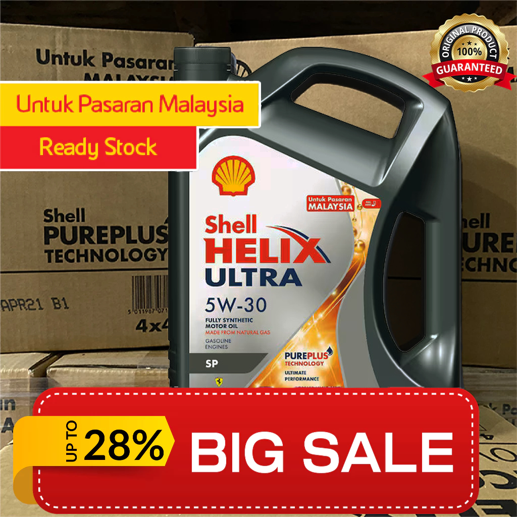 Shell Helix Ultra 5W-30 Fully Synthetic Engine Oil (4L) | Shopee Malaysia